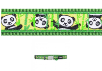 Red Dingo Ошейник для кошек 12mm x 20-32cm Panda Green арт.CC-PA-GR-12