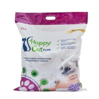Наполнитель Happy Cat Plus селикагелевый лаванда 22л