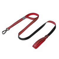 DOCO VARIO Double Handle Поводок для собак с двумя ручками 2.5 x 180cm красный  арт.DCV5172 -03L