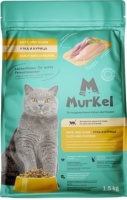 Murkel Сухой корм для кошек, Утка и курица, 1,5кг  арт 598109
