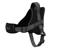 DOCO VERTEX Power Шлейка для собак ткань Оксфорд 2.5 x 67-85cm черный  арт.DVX1-01M
