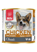 BLITZ Chicken д/собак всех пород и возрастов  Курица с Тыквой 400гр  арт.681150