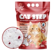 Наполнитель впитывающий силикагель Cat Step Arctic Strawberry 3,8л арт.001501