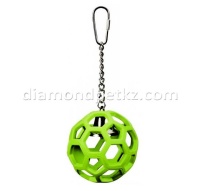 Игрушка для крупных попугаев Шарик с колокольчиком JW арт.31023