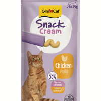 GimCat Snack CREAM Chicken Кремовый снэк Курица 6х15гр арт 422527