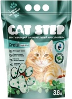 Наполнитель впитывающий силикагель Cat Step Crystal Fresh Mint 3,8л арт.026993
