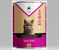 Elite Кошка СА-7 паштет желе тунец  краб  375гр   арт 258914