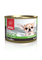 BLITZ Duck д/собак мелких пород всех возрастов Утка с цукини паштет 200гр арт.681525