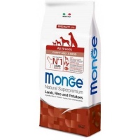 MONGE SPECIALITY LINE ALL BREEDS PUPPY&JUNIOR Корм для щенков всех пород с ягненком, рисом и картофелем 12кг арт.1198