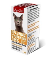 Празицид Суспензия+ для дегельминтизации взрослых кошек 7мл арт.74082