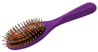 Щетка с деревянными зубцами маленькая фиолетовая Wood Pin Brush 16мм Chris Christensen  арт.CHN114