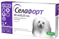 Селафорт д/собак массой 2,6-5,0кг 30мг/0,25мл  арт.734947