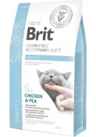 BRIT GRAIN-FREE VD CAT Obesity Chicken&Pea 2kg Корм д/кошек с избыточным весом  арт 528479