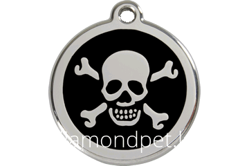 Red Dingo Жетон-адресник под гравировку 38мм Skull & Cross Bones арт.01-XB-BB-LG