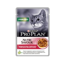 ProPlan Sterilised Nutri Savour Нежные кусочки с уткой в соусе 85гр арт.596078