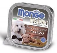 Monge Fresh влажный корм для собак нежный паштет из говядины 100гр арт.1307