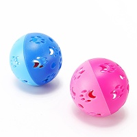 Мячик с бубенчиком Лапка синий розовый  арт.G024