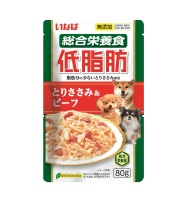 INABA Тэисибо Паучи д/собак, Желе куриное филе с говядиной, 80гр (RD-01)