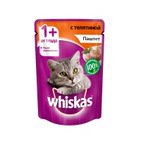 Вискас для кошек Паштет с телятиной 85гр