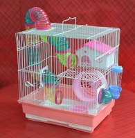Клетка д/грызунов с домиком, колесом и трубой 425B