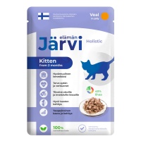 Jarvi Пауч д/котят и беременных кошек, Кусочки в желе, Телятина, 85гр