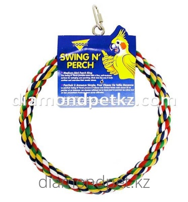 Жердочка-кольцо для птиц из каната средняя Petmate арт.56204