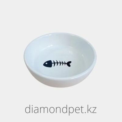 Миска керамическая, 12*12*3.5cm 200мл белый