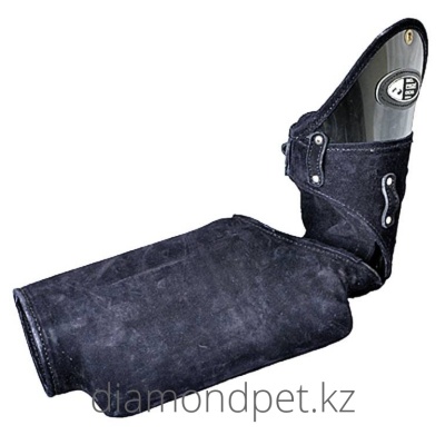 Кожаный защитный рукав Классик 3 с твердым грызаком P-1004 L/R Belprofidog арт.BEL45