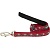 Red Dingo Поводок для собак Череп и розы 25мм х 1,1-1,8см красный