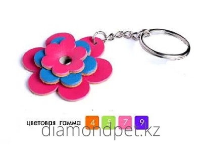 Брелок Collar Glamour для ключей Цветочек Collar арт.1286