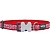 Red Dingo Ошейник для собак Английский флаг 20мм х 31-47см красный
