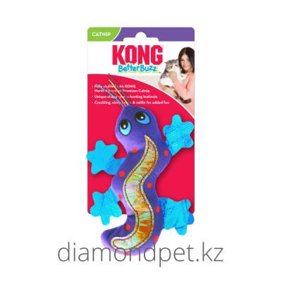 Kong Игрушка для кошек Better Buzz Gecko  арт.CA461