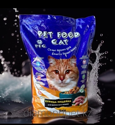 Pet Food Cat Корм д/кошек Курица-индейка 5кг