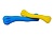 Игрушка для собак Косточка резиновая желтая, синяя 15 см Jolly Pets Jolly Bone арт.JBP06