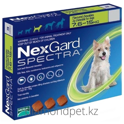 Фронтлайн НексгарД Спектра для собак M (7.5-15-кг) 1таб арт.FR20
