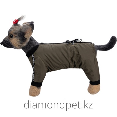 Dogmoda Комбинезон Классик хаки унисекс  р 3 (L) спина 28см грудь