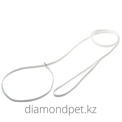 PetLine Поводок-удавка с кольцом 5мм х 150см белый арт.74-2377