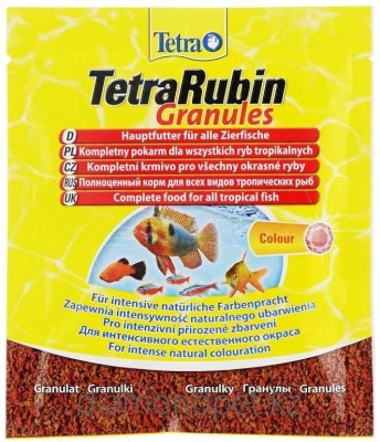 Корм для тропических рыб Tetra Rubin гранулы 15г арт.Tet193765