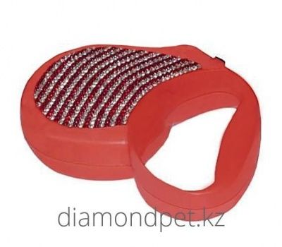 Рулетка со стразами Зебра 20кг 5м красная Collar арт.7844