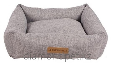 Лежанка Oleron 80х60х20см светло серая M-Pets арт.10301699