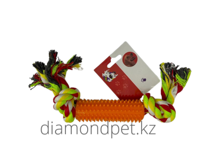 Игрушка канатная с трубой, 25 см  арт.2231