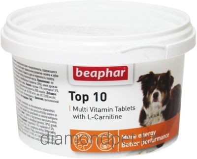 TOP 10 - витамины для собак 750таб. Beaphar арт.VIT48