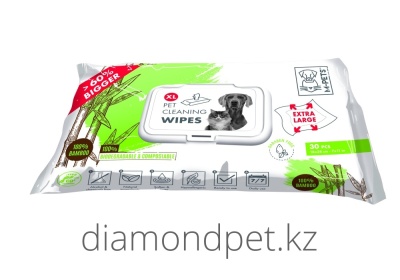 M-Pets Салфетки влажные для собак 28х18см 30шт Бамбук  арт.60102399