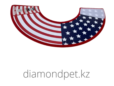 Защитный воротник для животных Genies Dog Флаг на липучке №1 шея 36см арт.G055
