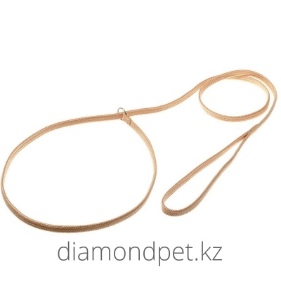PetLine Поводок-удавка с кольцом 7мм х 150см бежевый арт.74-2381