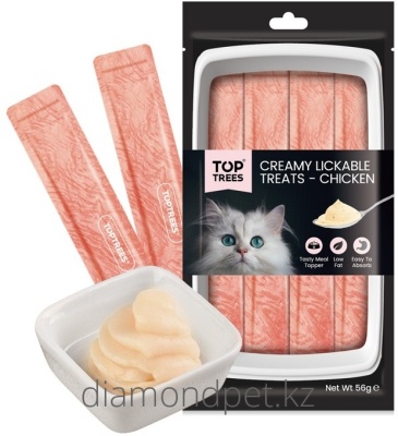 Toptrees Крем лакомство для кошек со вкусом курицы  арт.49871491