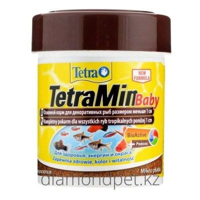 Корм для декоративных рыб размером меньше 1см Tetra Min Baby 30гр/66мл арт.Tet199156 Корм для декоративных рыб размером меньше 1см Tetra Min Baby 30гр/66мл арт.Tet199156