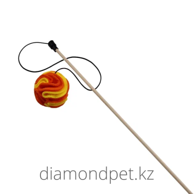 GoSi Махалка Нюхательный Мячик с мятой  5,5см для кошек Желто-оранжевый  арт.sh-07717